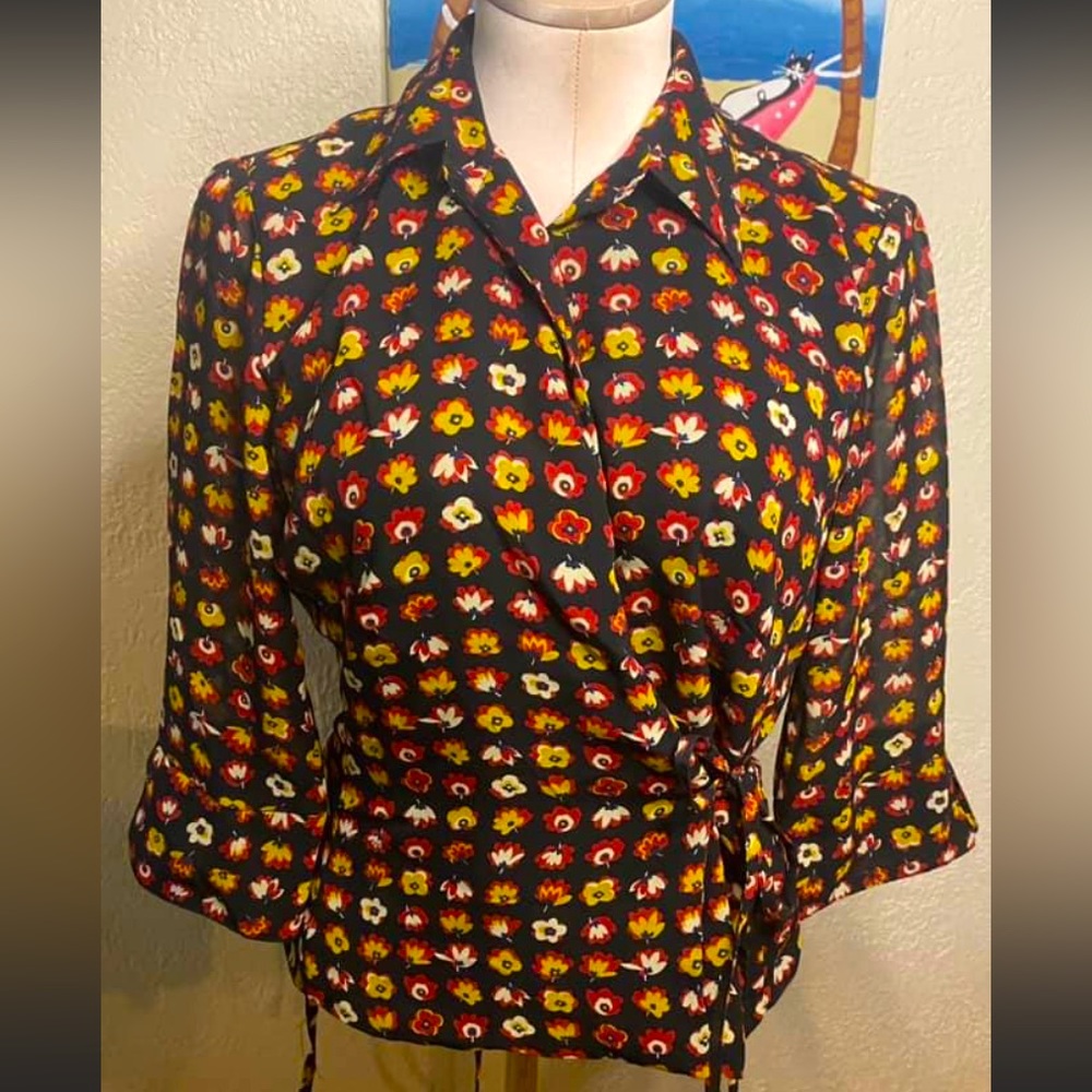 90s Central Falls floral blouse